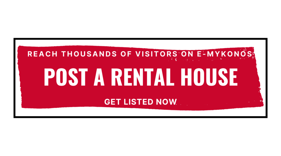 banner for post a rental house that goes to the website classifieds.e-mykonos.,com so you can post your classified there.